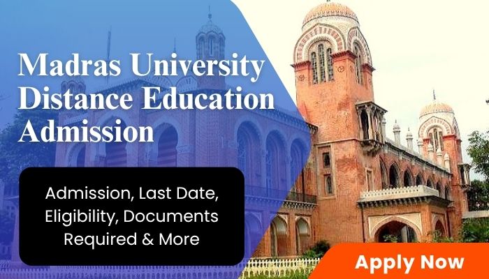 Madras University Distance Education Admission